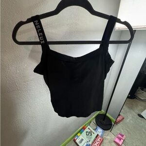 Neleus Women's Black Tank Top